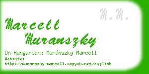 marcell muranszky business card